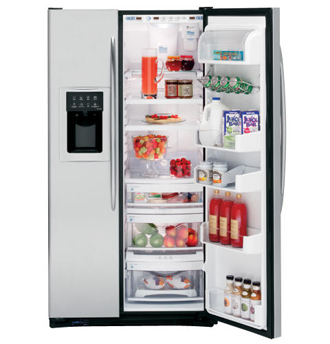 side by side fridge with ice dispenser